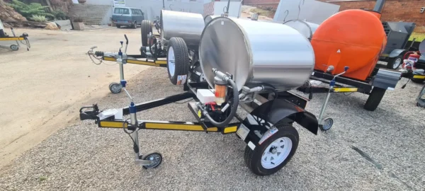 500 L Diesel Bowser Trailer – 50 LPM, 12 V Horizontal Tank, Unbraked (Bowser), Manufacture Through Order.