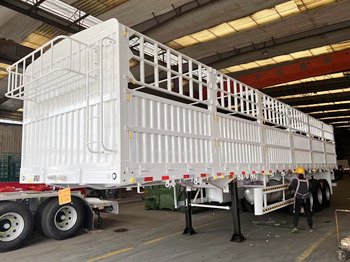2025 Animal Transport Fence Trailer – 3-Axle 60 Ton Livestock Semi-Trailer