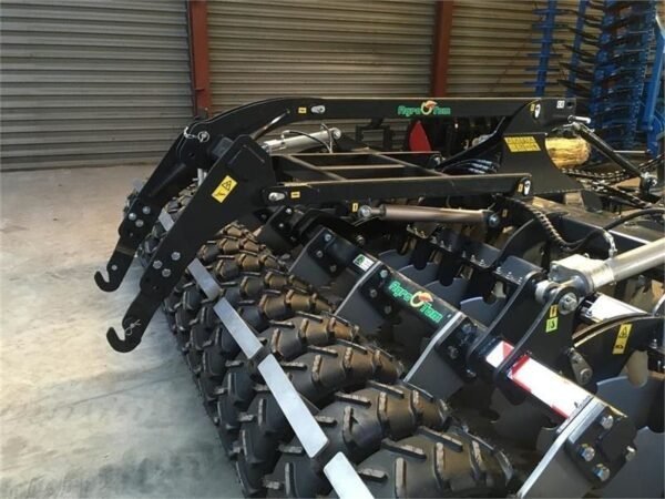 2026 Agro-Tom 4 m Trailed Disc Harrow with Drag Plank – Heavy-Duty Soil Tillage Equipment