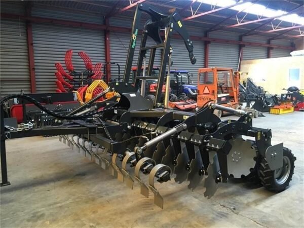 2026 Agro-Tom 4 m Trailed Disc Harrow with Drag Plank – Heavy-Duty Soil Tillage Equipment