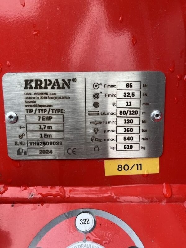 Krpan 7 EHP Forestry winches Krpan 7 EHP Forestry winches