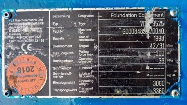 abi-abi-vdw-3525-double-rotary14cd6489.jpg ABI ABI VDW 3525 Drilling Equipment Accessories — Machinery Depot Pro