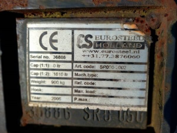 2006 Eurosteel Puinriek WA100 Screeningbuckets â€” Machinery Depot Pro