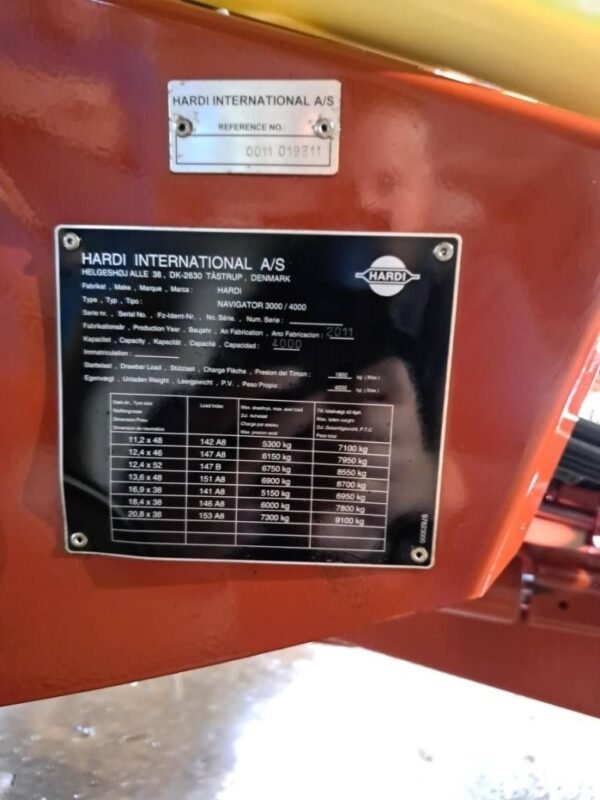 2011 Hardi Navigator 4000 28m Sprayers — Machinery Depot Pro