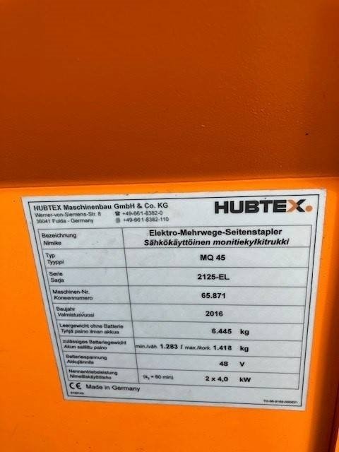 hubtex-mq-45ddbd848d.jpg 2016 Hubtex MQ 45 Fourwaytrucks — Machinery Depot Pro