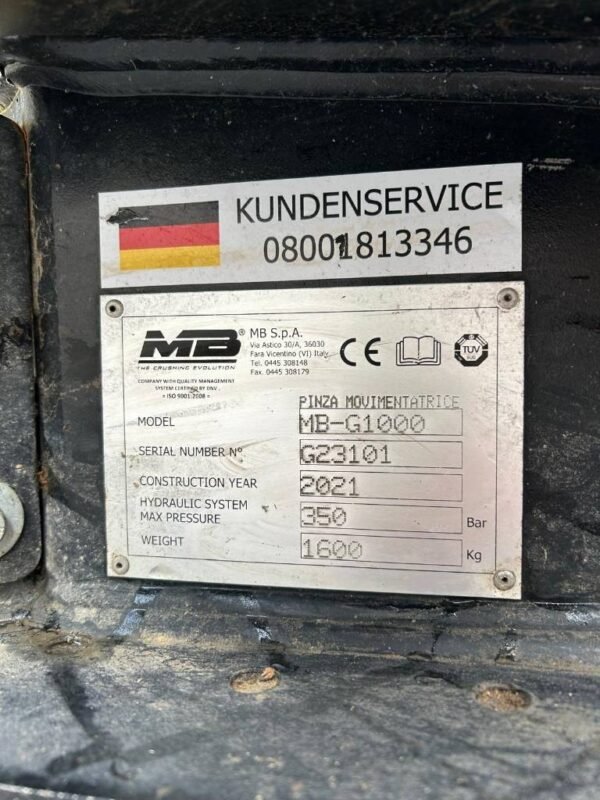 2022 MB Crusher MB-G1000 OQ70/55 Crushingbuckets â€” Machinery Depot Pro