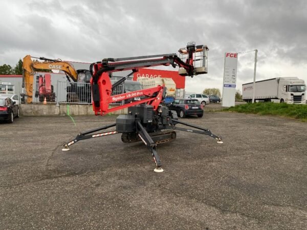 platform-basket-spider-18-90-p7edfc55f.jpg 2017 Platform Basket SPIDER 18.90-PRO Compact Self Propelled Boom Lifts — Machinery Depot Pro
