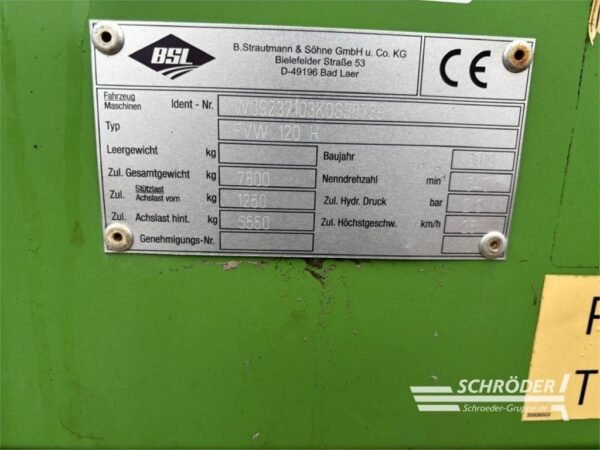 2019 Strautmann FVW 120 H Receivinghoppers — Machinery Depot Pro