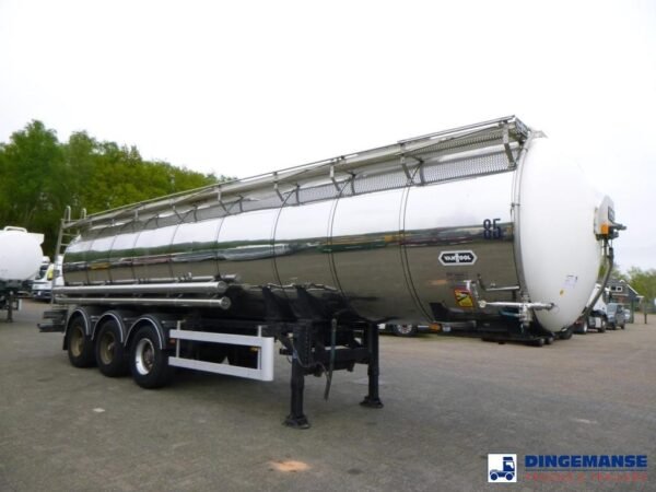 van-hool-chemical-tank-inox3a22f019-2.jpg 2001 Van Hool Chemical Semi Tank Trailers — Machinery Depot Pro