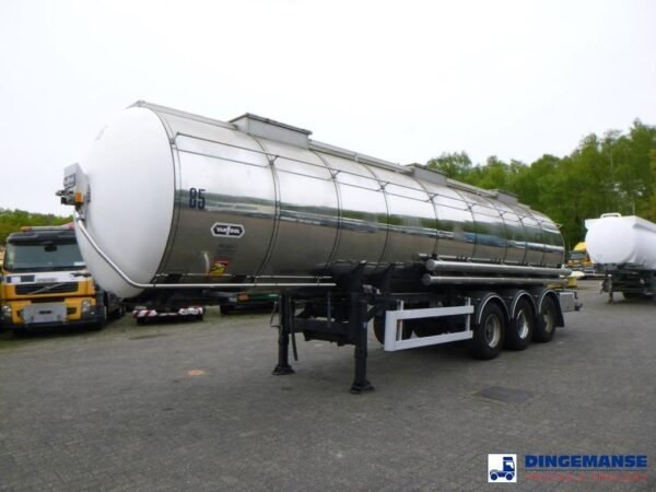 van-hool-chemical-tank-inox49ae0548-1.jpg 2001 Van Hool Chemical Semi Tank Trailers — Machinery Depot Pro